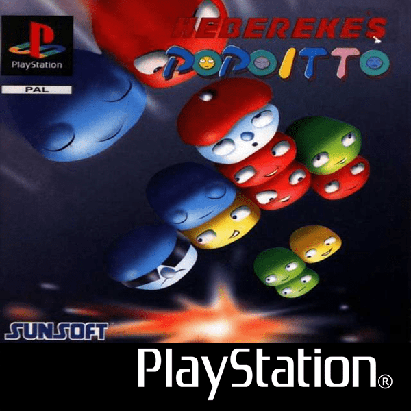 Hebereke's Popoitto box art for Playstation